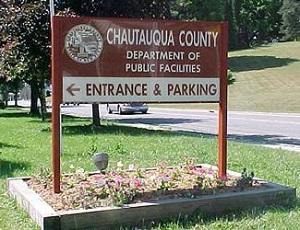 chautauqua County Department of Facilities Main Entrance Sign